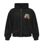 2001 Finals Zip-Up Hoodie Black