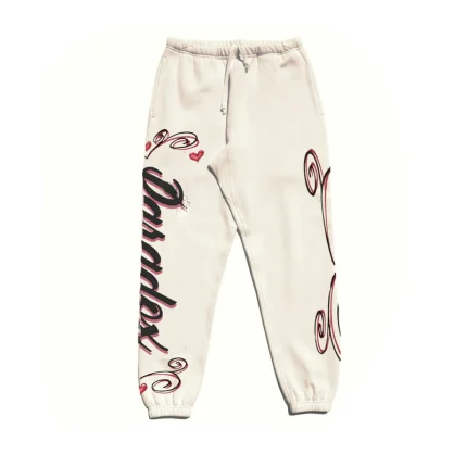 Airbrushed Hearts Brown Sweatpants