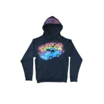 Airbrushed Vintage Car Pullover Navy Hoodie