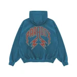 Arabic Stars Pull-Over Hoodie Blue
