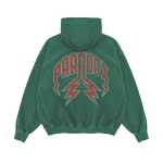 Arabic Stars Pull-Over Hoodie Green