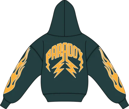BRAZIL V2 Lightning Arc Logo Green Hoodie