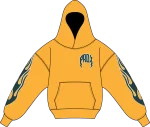 BRAZIL V2 Lightning Arc Logo Yellow Hoodie