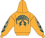 BRAZIL V2 Lightning Arc Logo Yellow Hoodie