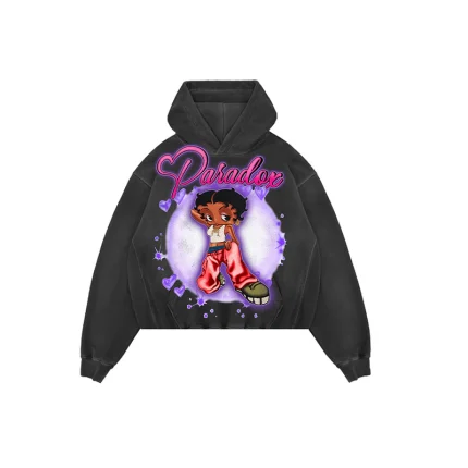Betty Boop Pull-Over Black Hoodie