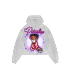 Betty Boop Pull-Over White Hoodie
