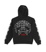 Beware Barbwire Halloween Exclusive Zip-Up Black Hoodie
