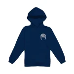 College Lightning Arc Logo Navy Hoodie