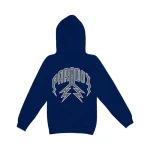 College Lightning Arc Logo Navy Hoodie
