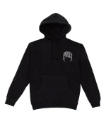 Diamond Lightning Arc Logo Pull-Over Black Hoodie
