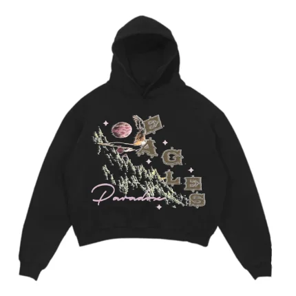 Eagles Exclusive 2023 Lightning Arc Logo Pull-Over Black Hoodie