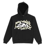 Egyptian Pyramids Lightning Arc Logo Pull-Over Black Hoodie