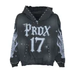 FXCK 12 Airbrushed Zip-Up Black Hoodie