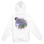 Galaxy Lightning Arc Logo White Hoodie