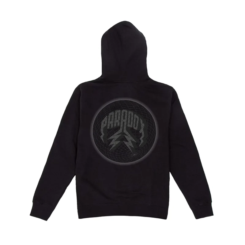 Globe-V2-Lightning-Arc-Logo-Hoodie Globe V2 Lightning Arc Logo Black Hoodie