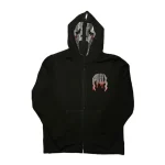 Halloween Swarovski Full-Zip Black Hoodie
