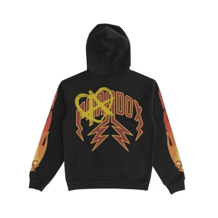 Hearts on Fire Lightning Arc Logo Pull-Over Black Hoodie