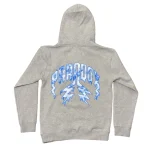 Ice Lightning Arc Logo Pull-Over Grey Hoodie