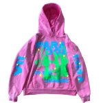 It’s Too Crowded Lightning Arc Logo Pull-Over Pink Hoodie