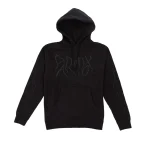 Lightning Strike Black & Black Hoodie