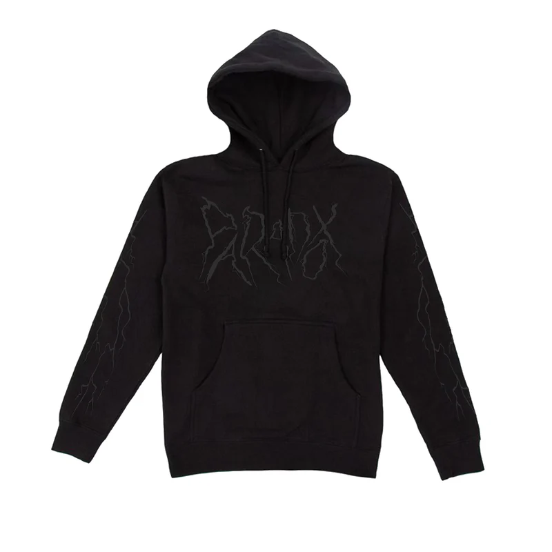 Lightning Strike Hoodie Black Lightning Strike Black & Black Hoodie