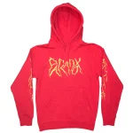 Lightning Strike Red & Gold Hoodie