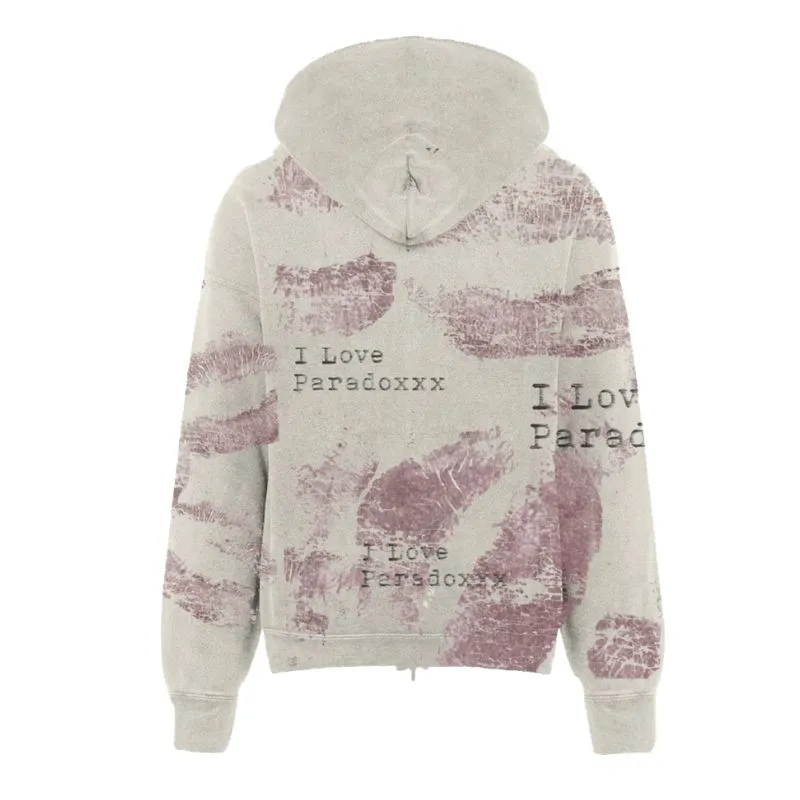 Lipstick Kisses Zip-Up Hoodie