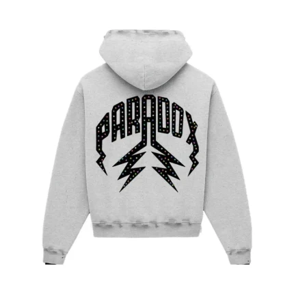 Multi-Colored Gem Distressed Pull-Over Hoodie