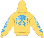 "PASTEL V2" Lightning Arc Logo Yellow Hoodie