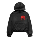 PRDX Chenille Pull-Over Black Hoodie