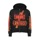 PRDX Drugs Zip Up Hoodie Black & Red