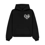 PRDXLAB Heart Pull-Over Black Hoodie