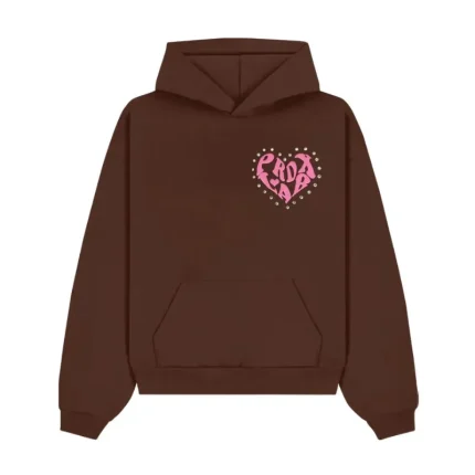 PRDXLAB Heart Pull-Over Brown Hoodie