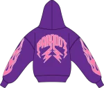 "PURPLE REIGN V2" Lightning Arc Logo Purple Hoodie