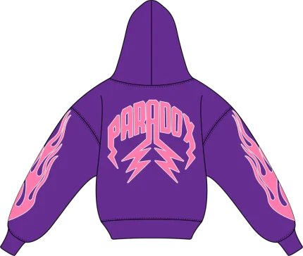"PURPLE REIGN V2" Lightning Arc Logo Purple Hoodie