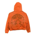 Paradox Arabic Zip-Up Hoodie Orange & Black