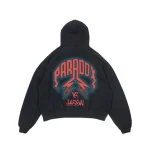 Paradox Vs Jason Lightning Arc Logo Pull-Over Black Hoodie