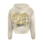 Multi-Colored Gem Distressed Pull-Over Hoodie
