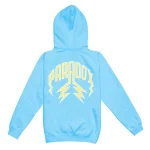 Pastel Lightning Arc Logo Baby Blue Hoodie