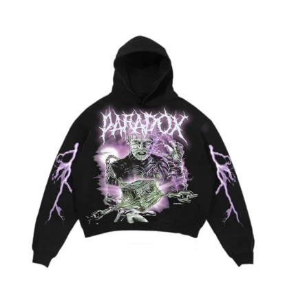 Pinhead Lightning Arc Logo Pull-Over Black Hoodie