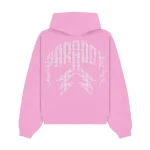 Pink Swarovski Pull-Over Hoodie Pink