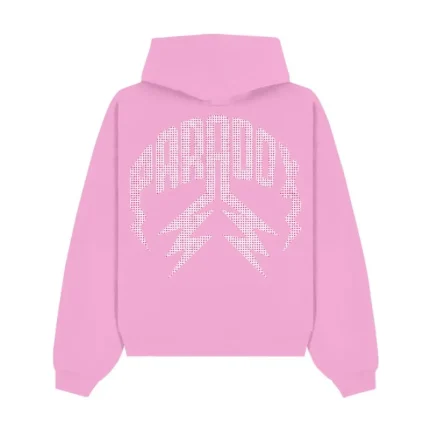 Pink Swarovski Pull-Over Hoodie Pink