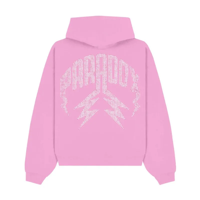 Pink Swarovski Pull-Over Hoodie Pink