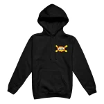 Pop Art Lightning Arc Logo Black Hoodie