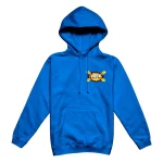 Pop Art Lightning Arc Logo Blue Hoodie