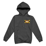 Pop Art Lightning Arc Logo Charcoal Hoodie