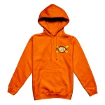 Pop Art Lightning Arc Logo Orange Hoodie