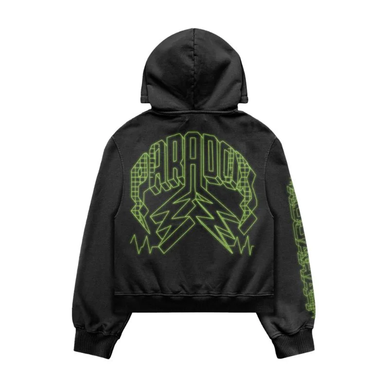 Pulse Pull-Over Black Hoodie