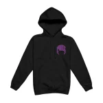 Purple Reign Lightning Arc Logo Black Hoodie