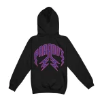 Purple Reign Lightning Arc Logo Black Hoodie